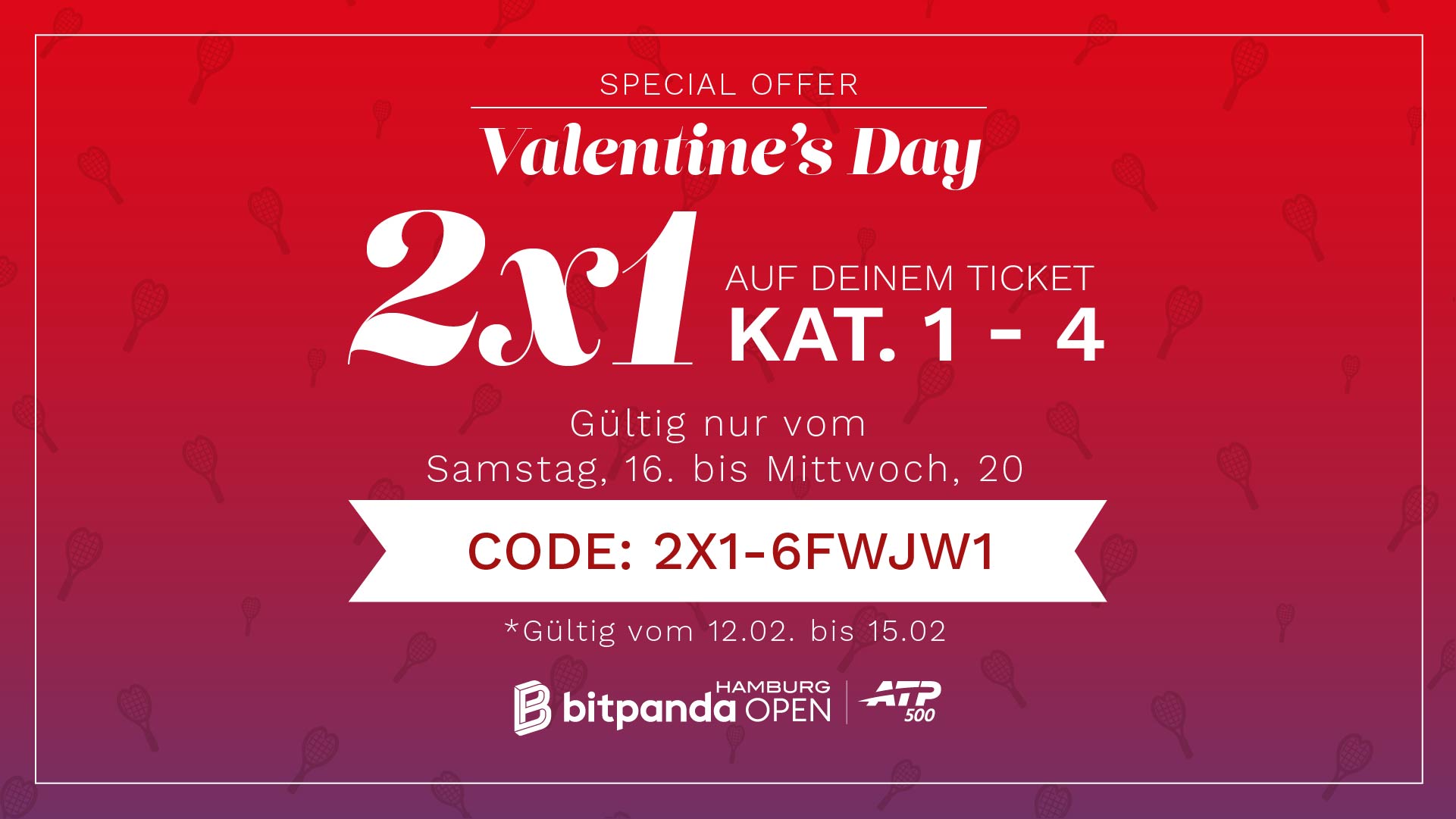 2 Tickets. 1 Price. Valentine’s Special