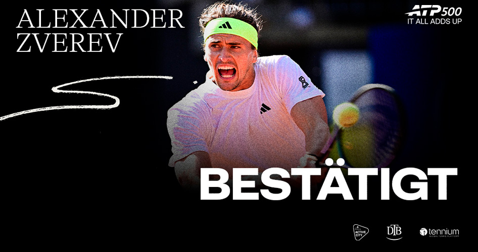 Alexander Zverev schlägt erneut bei den Bitpanda Hamburg Open auf